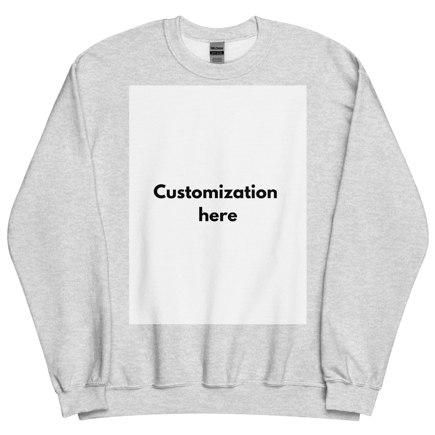 Customizable Unisex Crew Neck Sweatshirt (Printed)