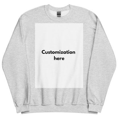 Customizable Unisex Crew Neck Sweatshirt (Printed)