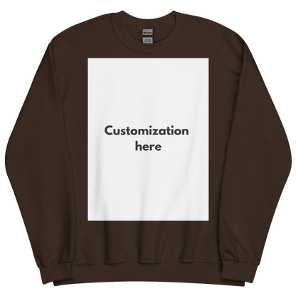 Customizable Unisex Crew Neck Sweatshirt (Printed)