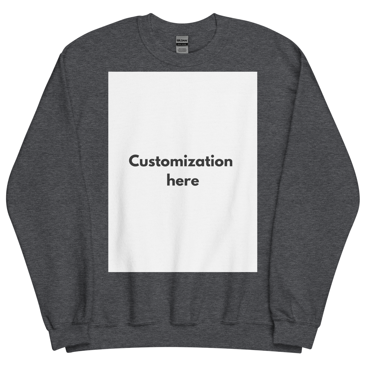 Customizable Unisex Crew Neck Sweatshirt (Printed)