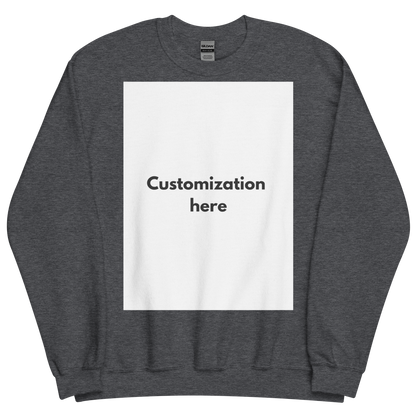 Customizable Unisex Crew Neck Sweatshirt (Printed)