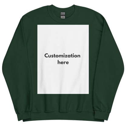 Customizable Unisex Crew Neck Sweatshirt (Printed)