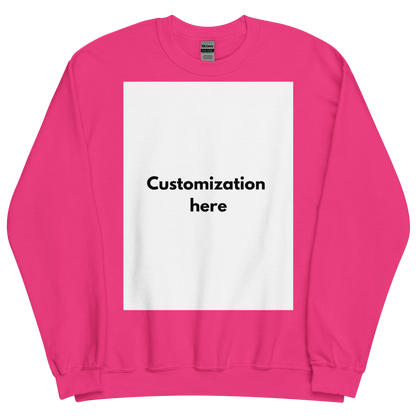 Customizable Unisex Crew Neck Sweatshirt (Printed)