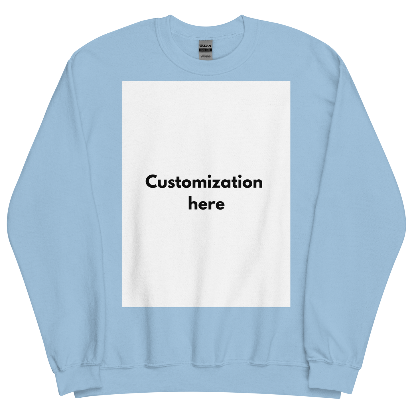 Customizable Unisex Crew Neck Sweatshirt (Printed)