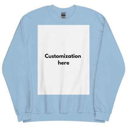 Customizable Unisex Crew Neck Sweatshirt (Printed)