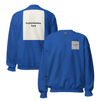 Customizable Unisex Crew Neck Sweatshirt (Embroidery)