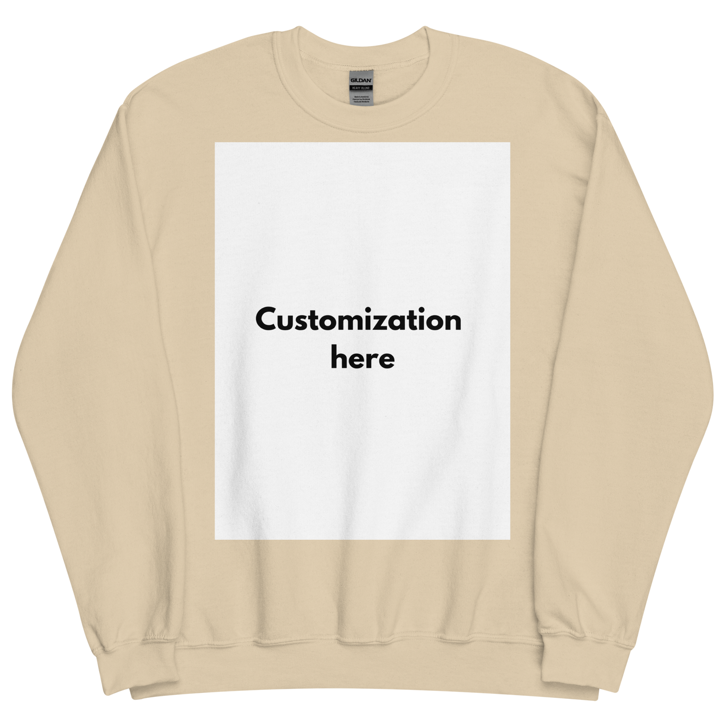 Customizable Unisex Crew Neck Sweatshirt (Printed)