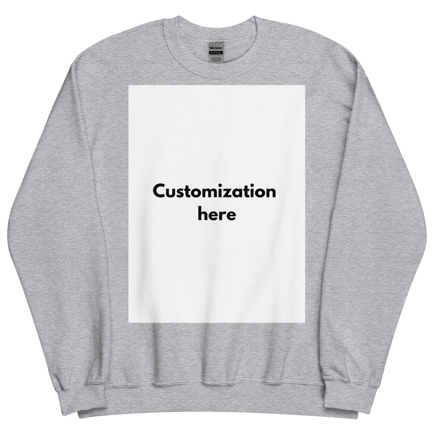 Customizable Unisex Crew Neck Sweatshirt (Printed)