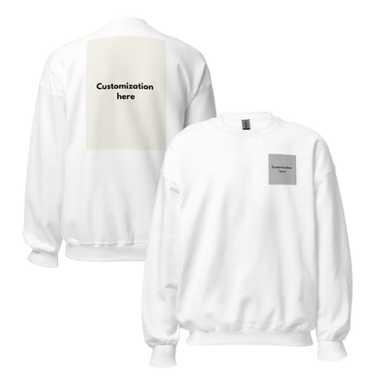 Customizable Unisex Crew Neck Sweatshirt (Embroidery)